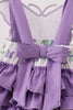 Purple Butterfly Applique Ruffle Bubble