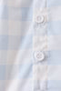 Blue Gingham Shorts Set