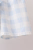 Blue Gingham Shorts Set