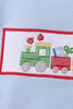 Blue Train Embroidered Set