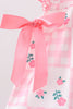 Pink Floral Ruffle Bloomer Set