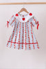 Red Apple Embroidered Dress