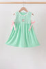 Green Butterfly Smocked Dress