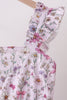 Purple Garden Ruffle Mom Dress