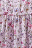Purple Garden Ruffle Mom Dress