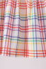 Red ABC Embroidered Plaid Bloomer Set