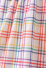 Red ABC Embroidered Plaid Dress
