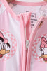 Pink character bamboo romper