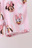 Pink character bamboo pajama set
