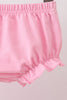 Pink Floral Ruffle Bloomer Set