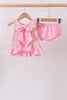 Pink Floral Ruffle Bloomer Set