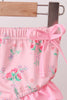 Pink Floral Ruffle 2pc Swimsuit