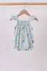 Floral Smocked Bubble