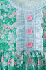 Green house floral Ruffle Dress