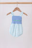 Blue Crocodile Embroidered Bubble
