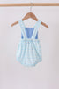 Blue Crocodile Embroidered Bubble