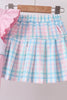 Pink Crocodile Smocked Skorts Set
