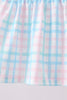 Pink Crocodile Smocked Gingham Bloomer Set