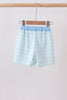Blue Crocodile Embroidered Swim Trunks