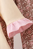 Floral Football Print Ruffle Pants Set