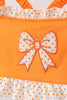 Orange Bow Ruffle 2PC Swimsuit