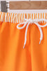 Orange Football Swim Trunks
