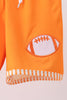 Orange Football Swim Trunks