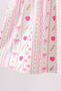 Pink Apple Smocked Ruffle Shorts Set