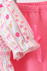 Pink Apple Smocked Ruffle Shorts Set