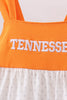 Orange Tennessee Applique Ruffle Shorts Set