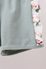 Sage Mallard French Knot Ruffle Shorts Set