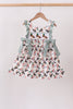 Sage Mallard French Knot Ruffle Dress