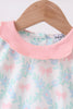 Pink Floral Bow Print Bubble