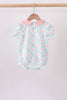 Pink Floral Bow Print Bubble