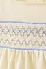 Cream smocked bloomer set