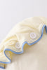 Cream lace bonnet