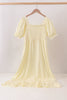 Cream smocked mom dress