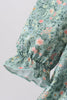 Green Floral Smocked Dress
