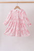 Pink Floral Smocked Dress