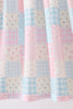 Checkered Floral Smocked Dress
