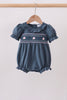 Garden Rose Smocked Ruffle Bubble