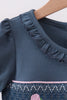 Garden Rose Smocked Ruffle Dress