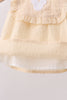 Oatmeal character french knot bloomer set