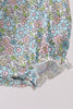 Mint Chicken Applique Ruffle Bubble