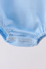 Blue Chicken Applique Bubble