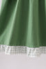 Green Sunflower Applique Ruffle Dress