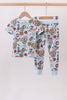 Blue character 2pc bamboo pajama set