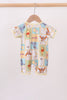 Yellow winnie the pooh bamboo romper