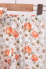 Orange Pumpkin Embroidery Ruffle Pants Set