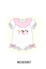 Pink Prayer Embroidery Ruffle Bubble